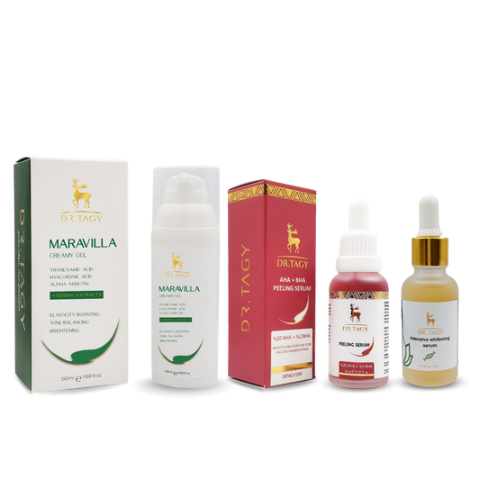 مجموعة العناية لتفتيح وتوحيد لون البشرة