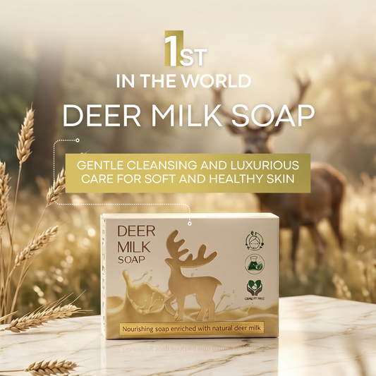 Deer Milk Soap by DR TAGY – Natural Brightening & Moisturizing Luxury Bar