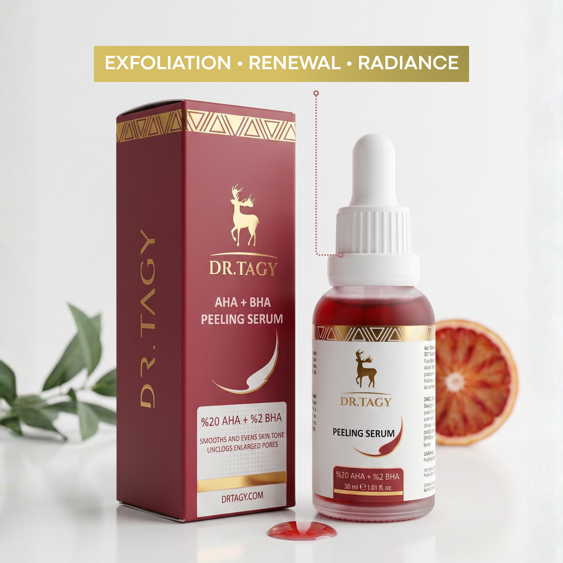 Fruit Acids Serum for Exfoliating and Smoothing the Skin - 30 ml