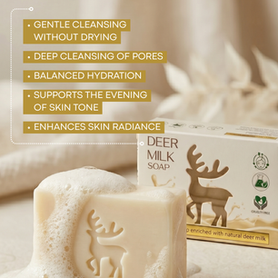 Deer Milk Soap by DR TAGY – Natural Brightening & Moisturizing Luxury Bar