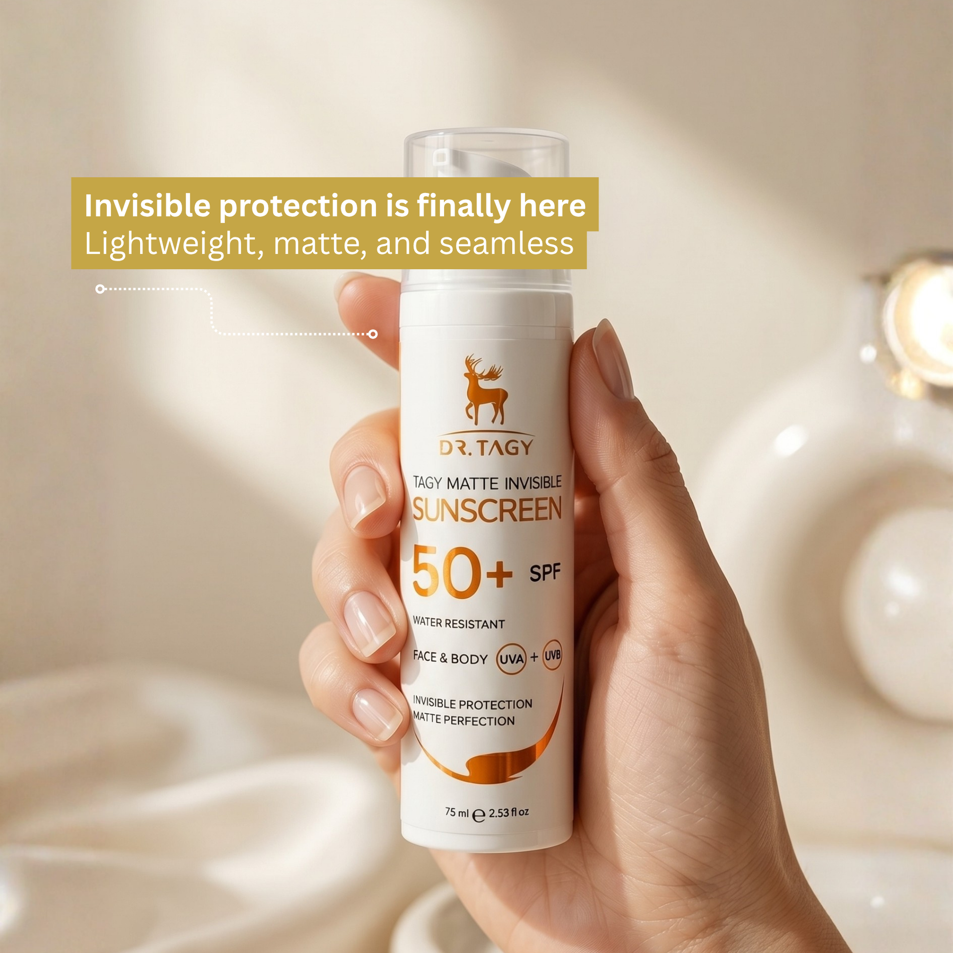 TAGY SUNSCREEN SPF 50+  75ml