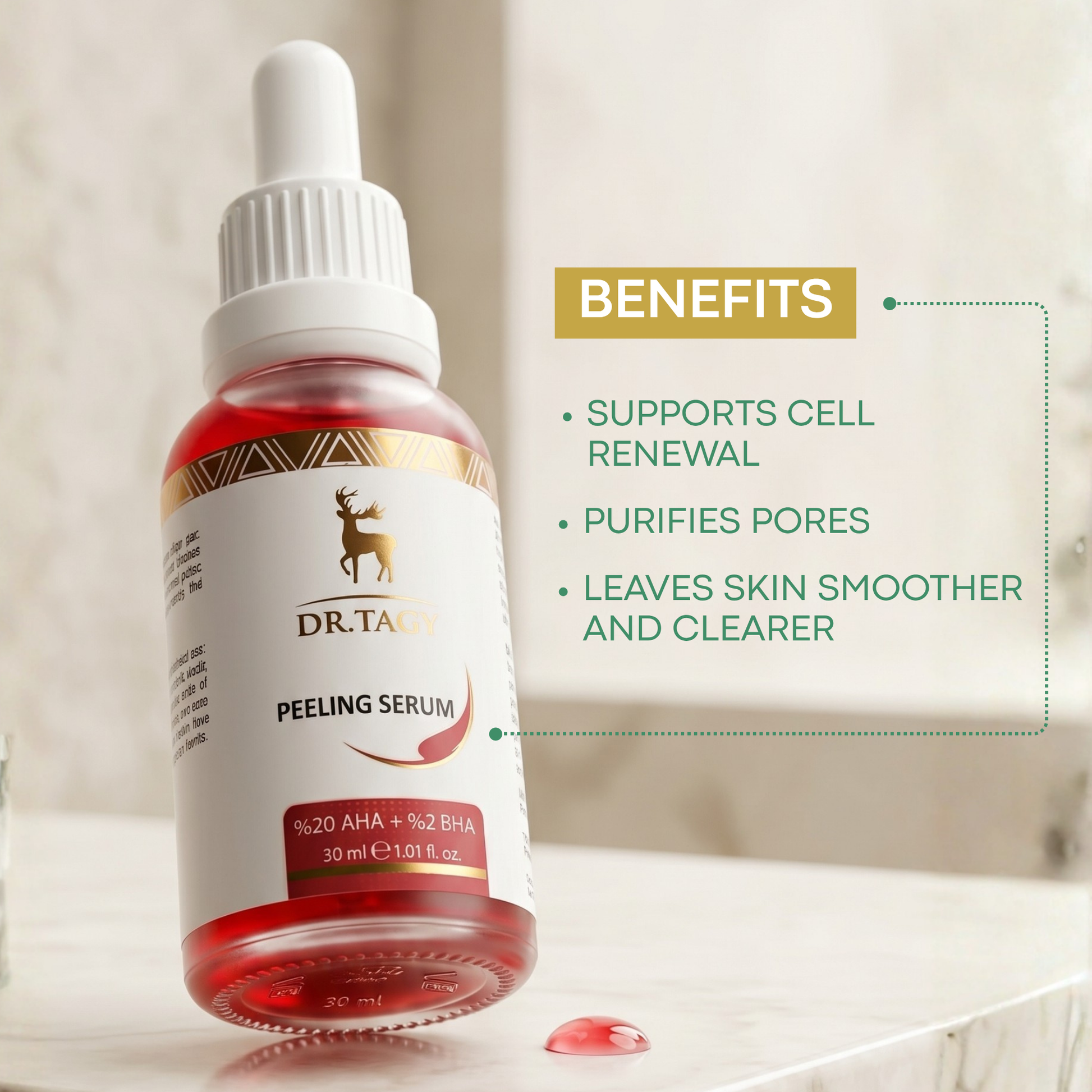 Fruit Acids Serum for Exfoliating and Smoothing the Skin - 30 ml