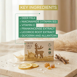 Deer Milk Soap by DR TAGY – Natural Brightening & Moisturizing Luxury Bar