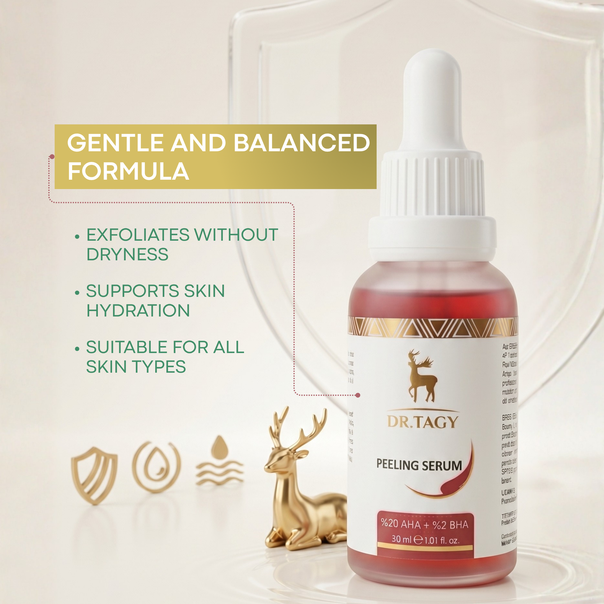 Fruit Acids Serum for Exfoliating and Smoothing the Skin - 30 ml