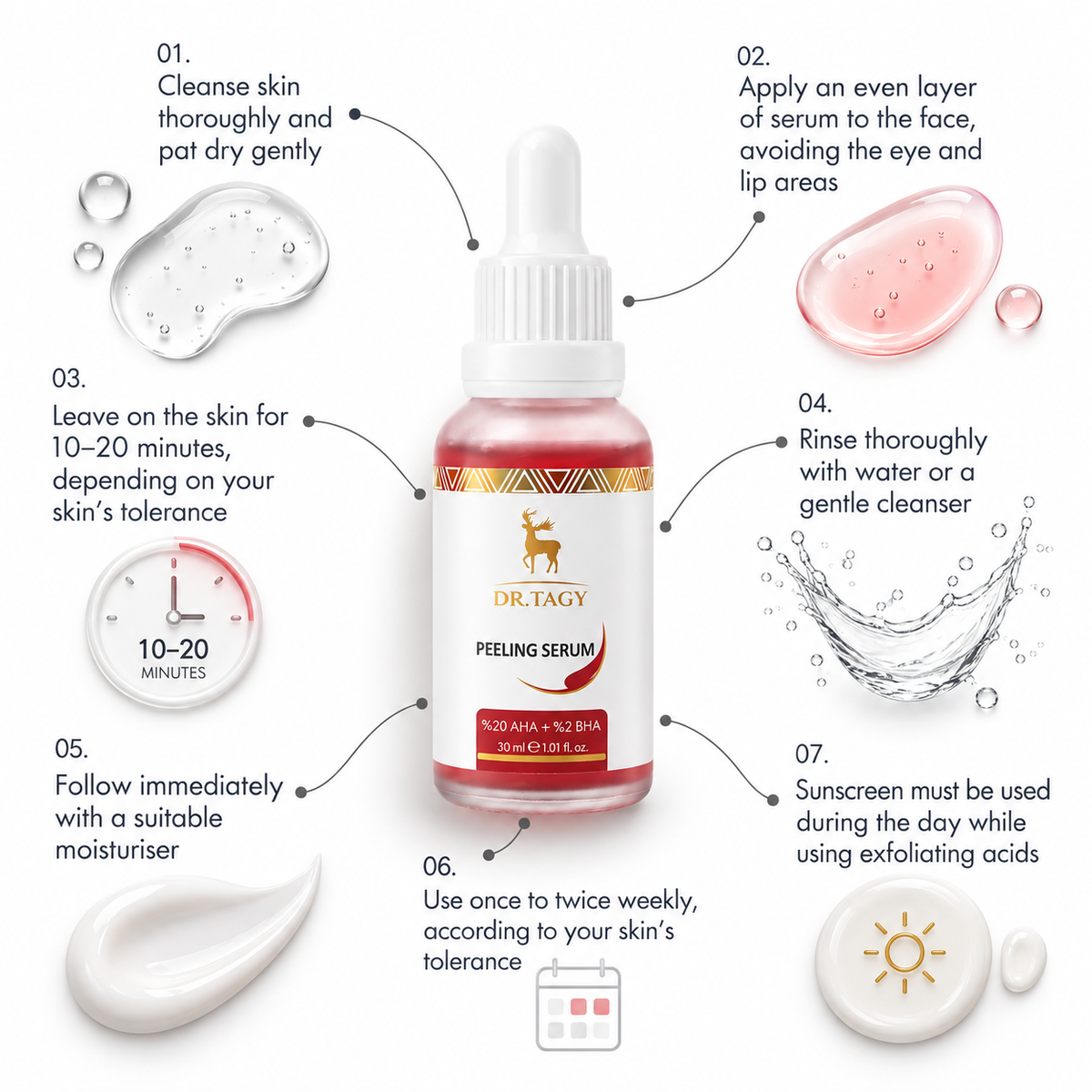 DR TAGY AHA BHA Exfoliating Peel Serum 30 ml