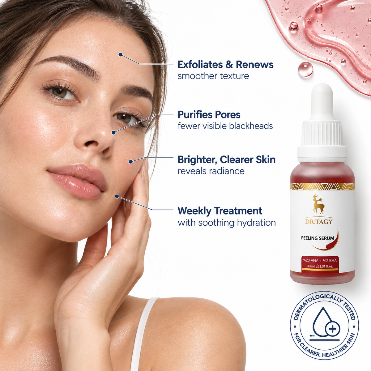 DR TAGY AHA BHA Exfoliating Peel Serum 30 ml