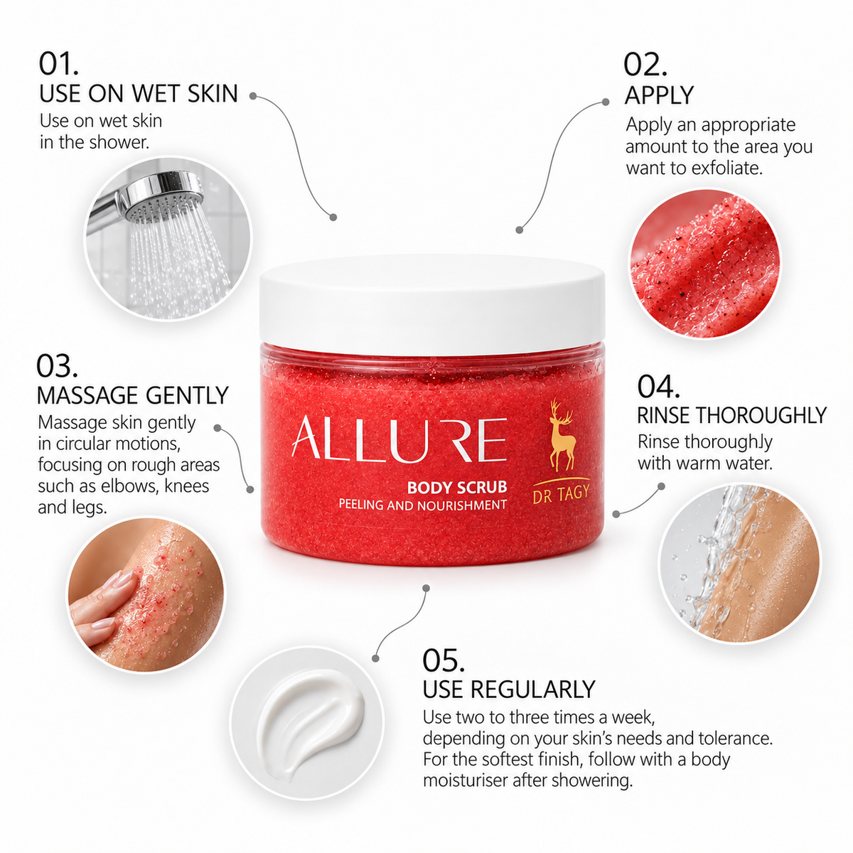 DR TAGY ALLURE Luxury Body Scrub — Watermelon 300 ml