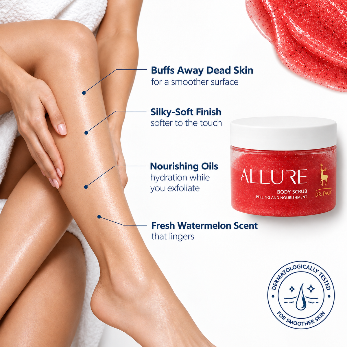 DR TAGY ALLURE Luxury Body Scrub — Watermelon 300 ml