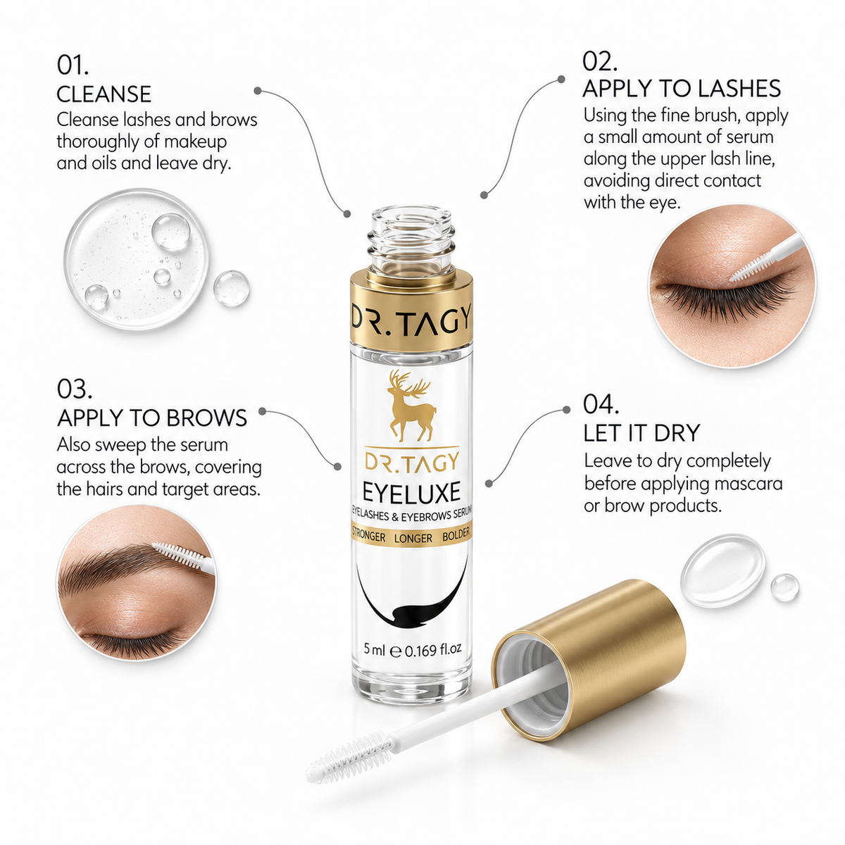 DR TAGY Eyeluxe Peptide Brow & Lash Serum 5 ml