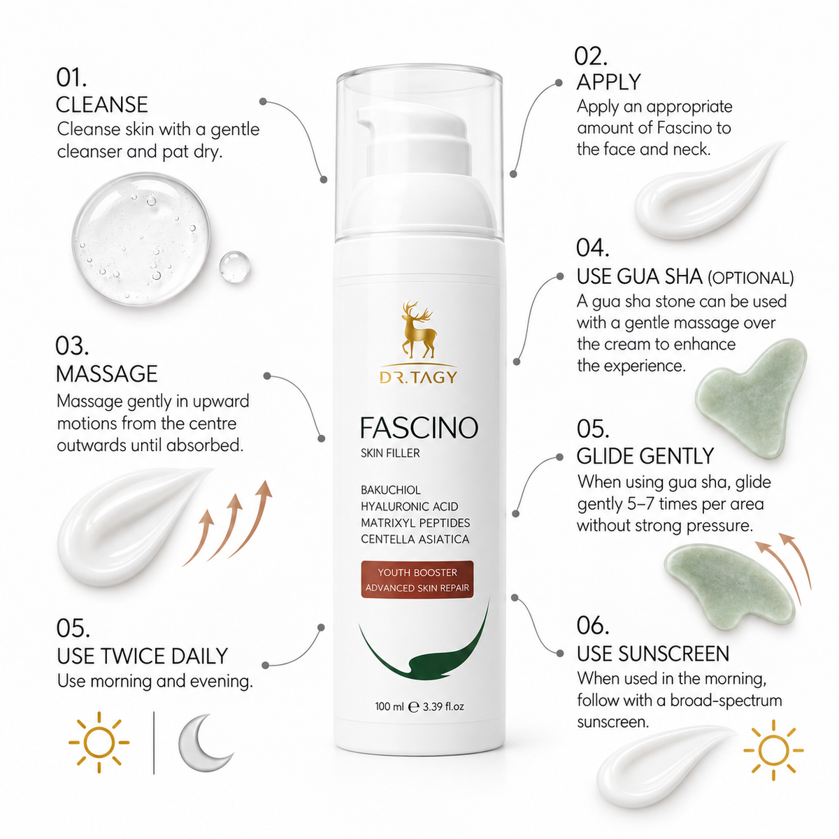 DR TAGY Fascino Peptide & Bakuchiol Anti-Ageing Gel Cream 100 ml