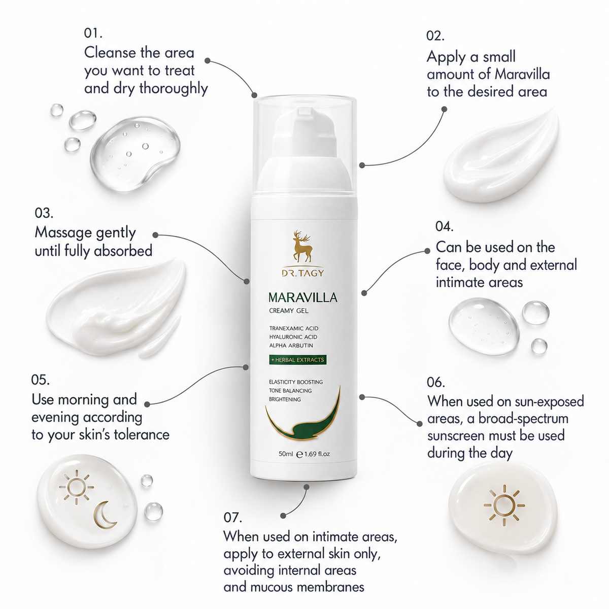 DR TAGY Maravilla Brightening Face & Body Cream 50 ml
