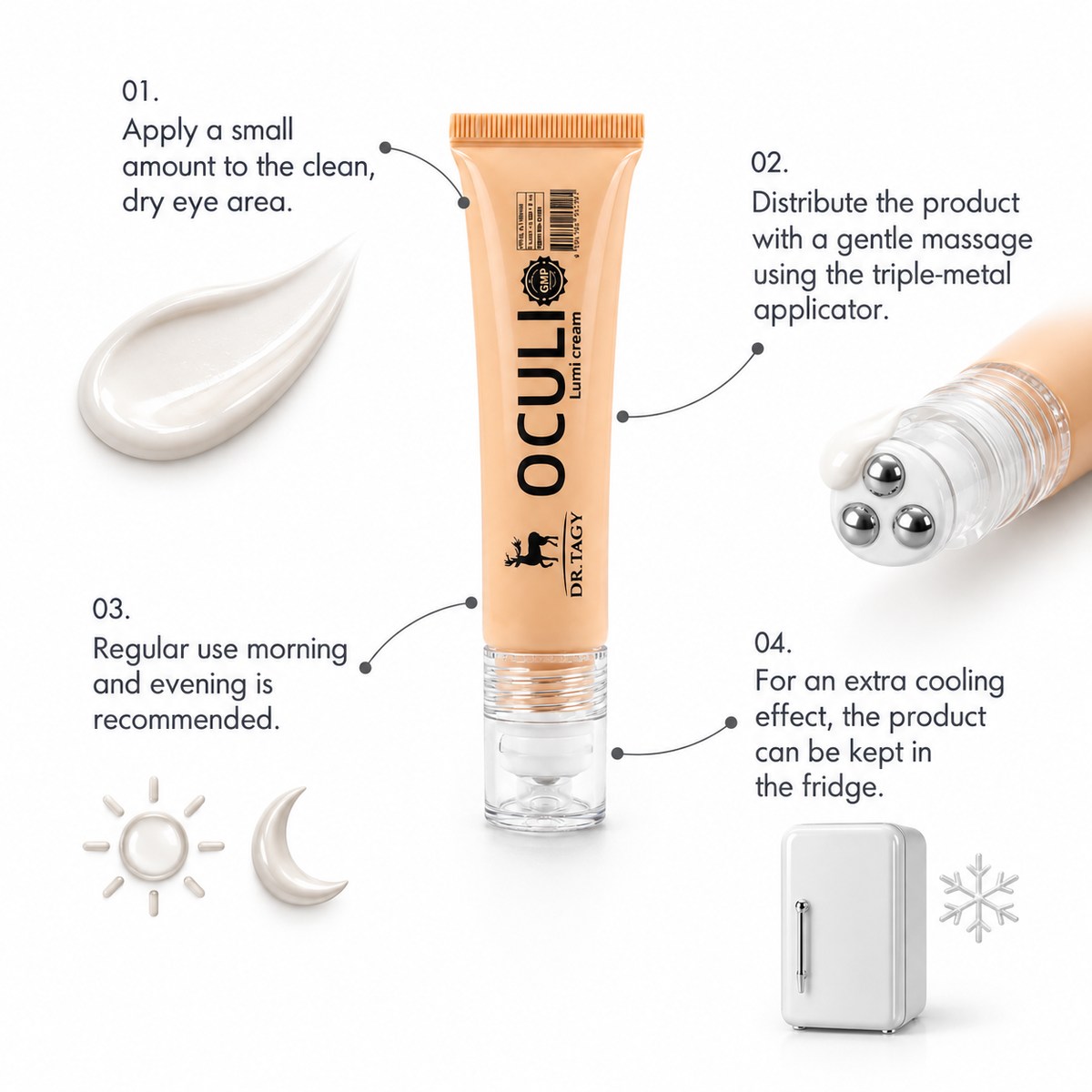 DR TAGY OCULI Cooling Eye Contour Cream 15 ml