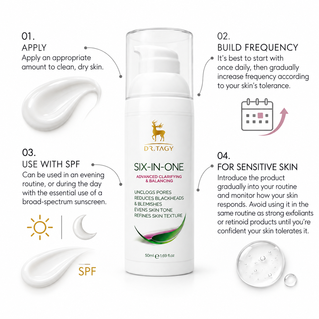 DR TAGY SIX IN ONE Çok Amaçlı Arındırıcı Jel Krem 50 ml