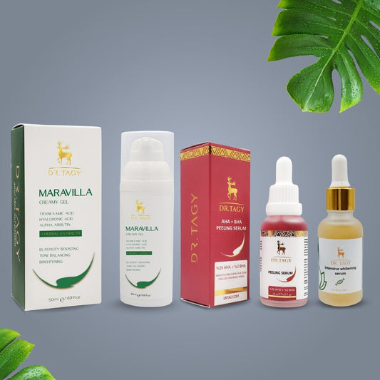 مجموعة العناية لتفتيح وتوحيد لون البشرة