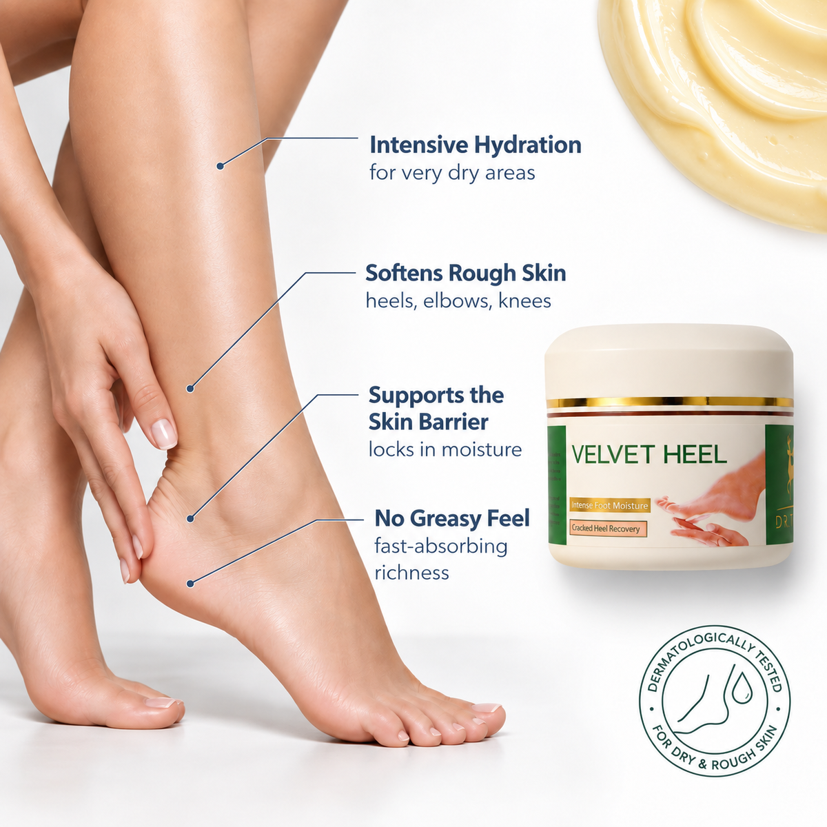 DR TAGY Velvet Heel Intensive Foot & Dry Area Cream 75 ml